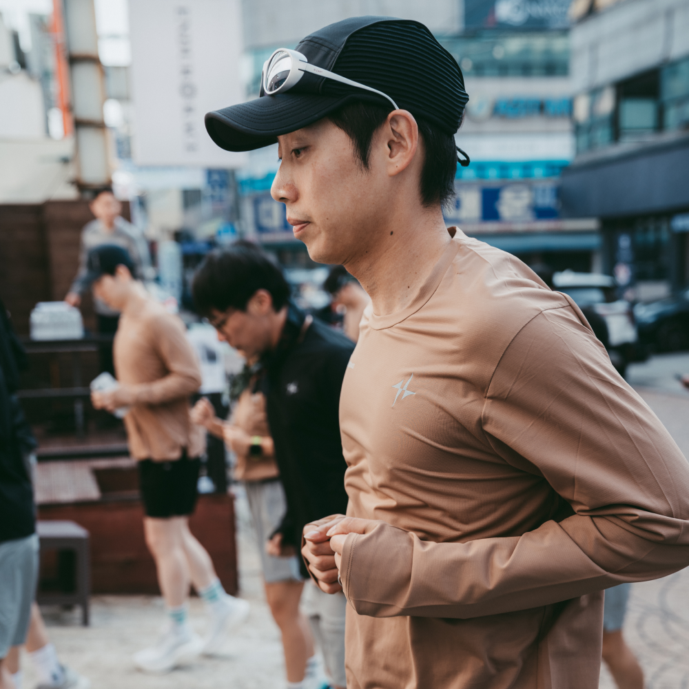 러닝라이프 마이크로메쉬 러닝긴팔티 기능성 티셔츠 냉감 롱슬리브 긴팔 이미지 2
